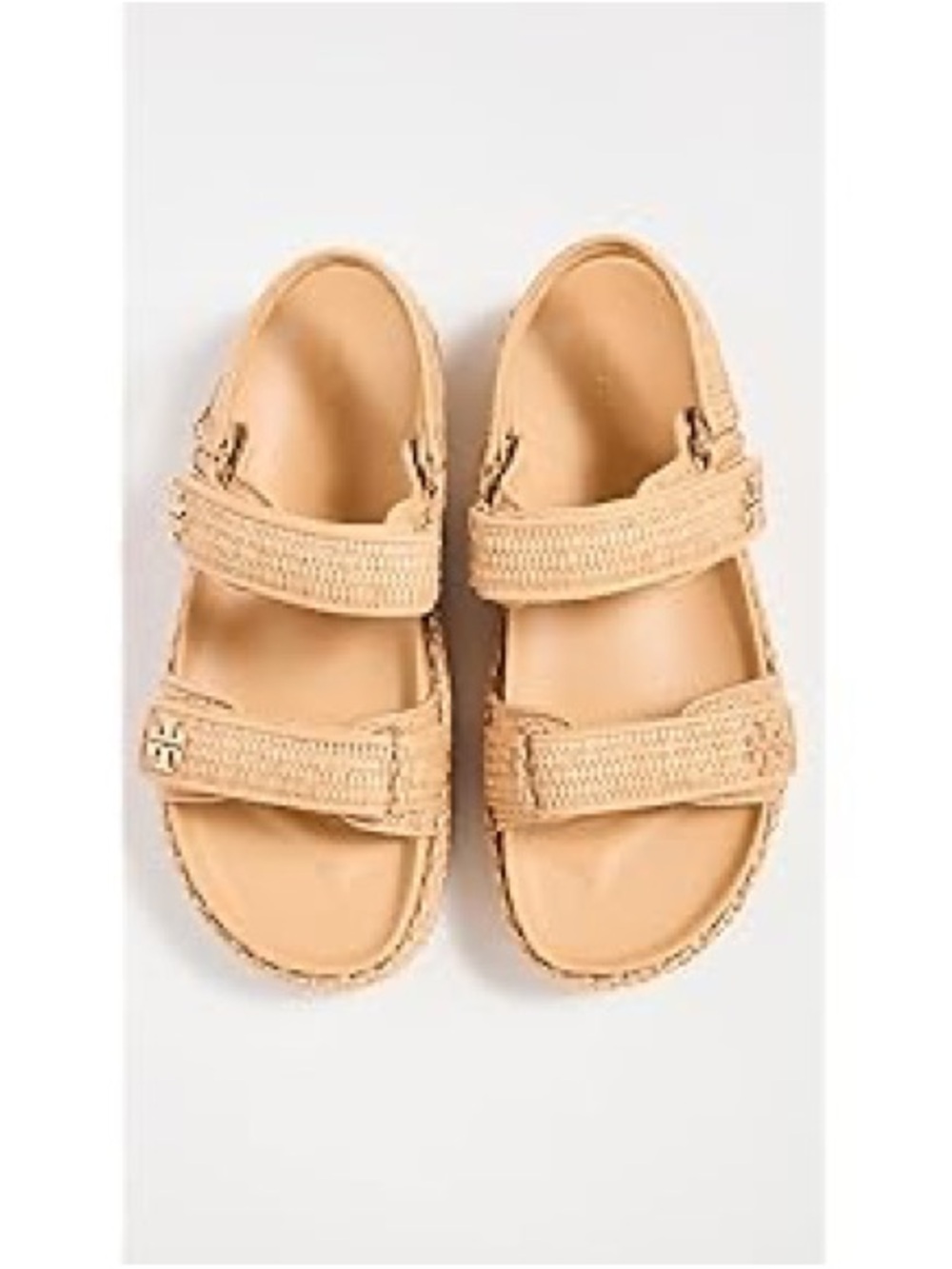 Tory Burch Women's Kira Sport Sandals, Natural Raffia, Tan, 5.5 Medium US - Picture 4 of 7